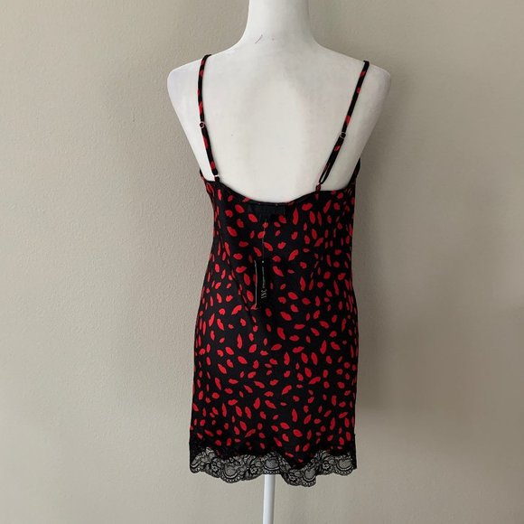 NWT! INC Lace-Trim Printed Chemise Night Gown - Picture 6 of 7